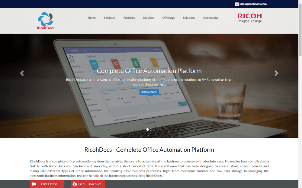 اتوماسیون اداری RicohDocs